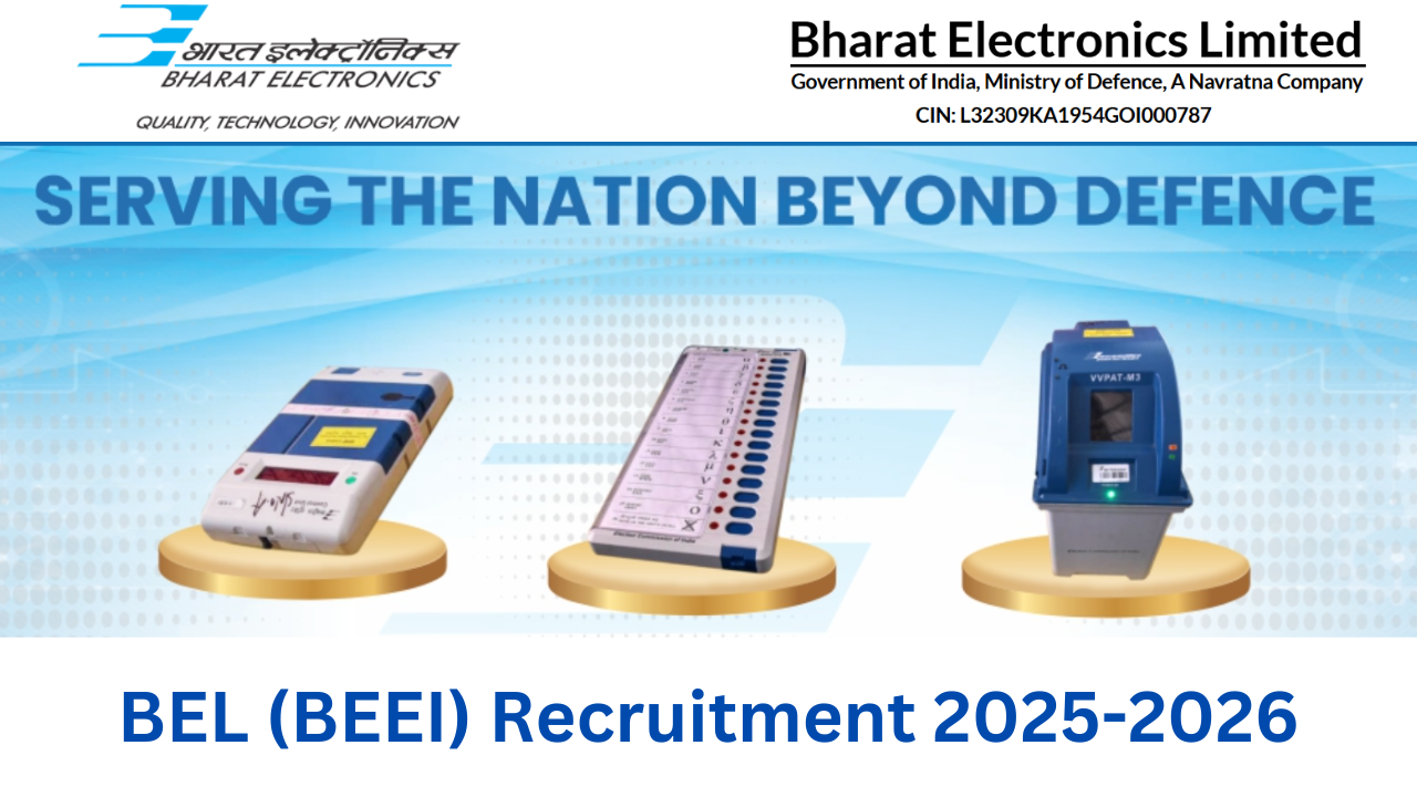 BEL (BEEI) Educational Institutions Recruitment 2025-2026