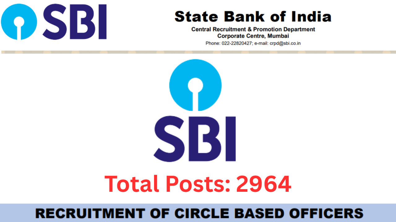 SBI Circle Based Officer (CBO) Recruitment 2025