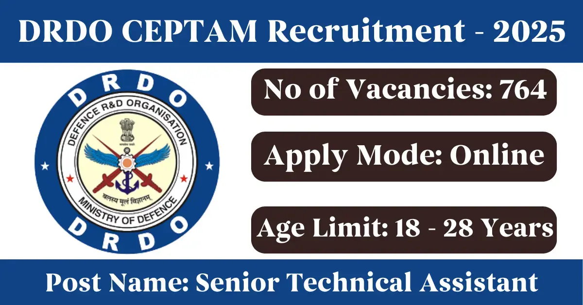 DRDO CEPTAM Senior Technical Ass