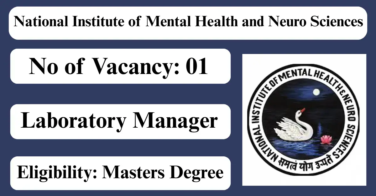 NIMHANS Laboratory Manager Recru