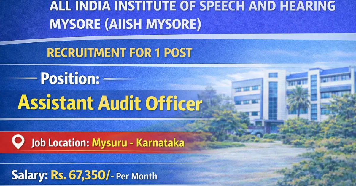 AIISH Mysore Recruitment