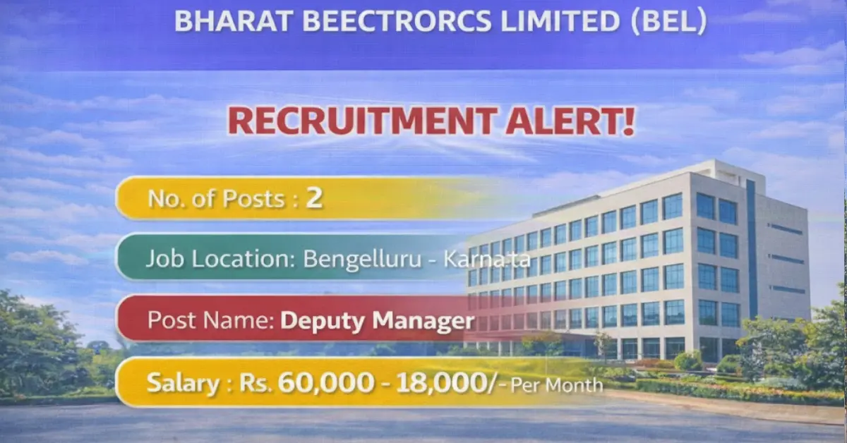 BEL Deputy Manager Recruitment