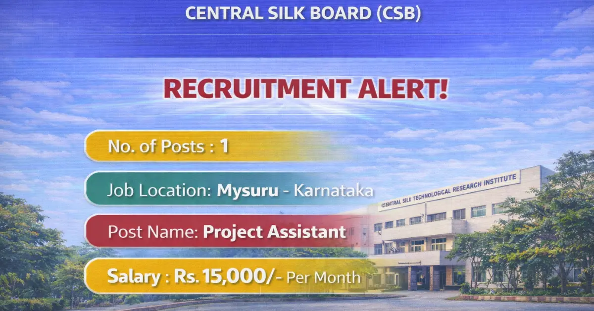 CSB Project Assistant Recruitment 1