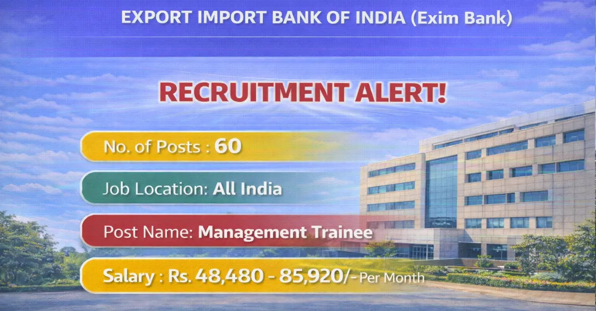 Exim Bank Management Trainee Recruitment 2