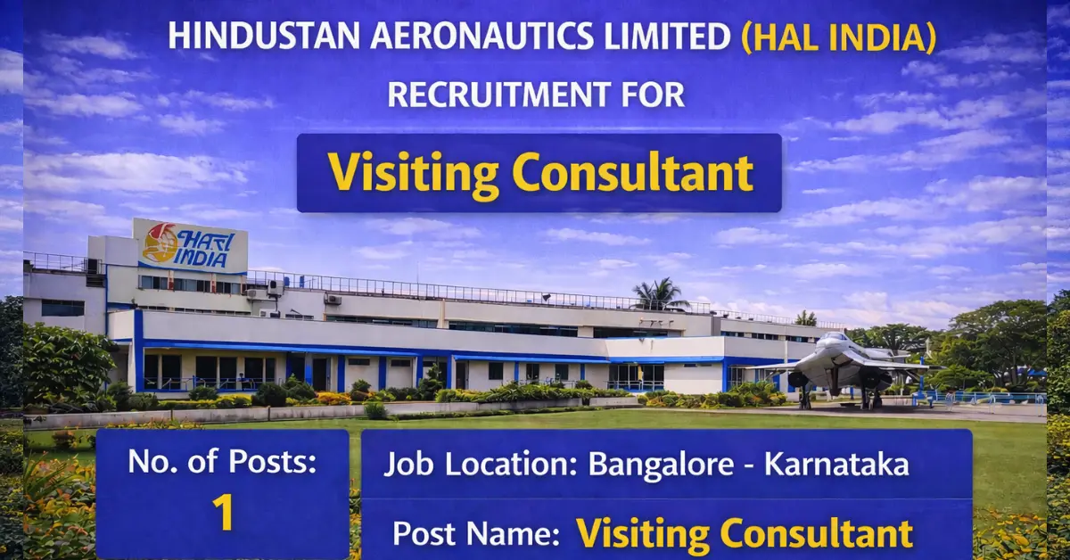 HAL India Visiting Consultant Urology Recruitment