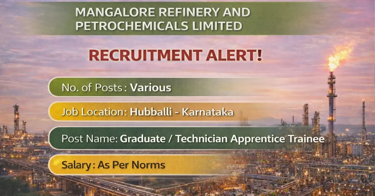 MRPL Graduate Technician Apprentice Trainee Recruitment