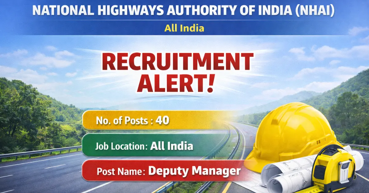 NHAI Deputy Manager Recruitment 1