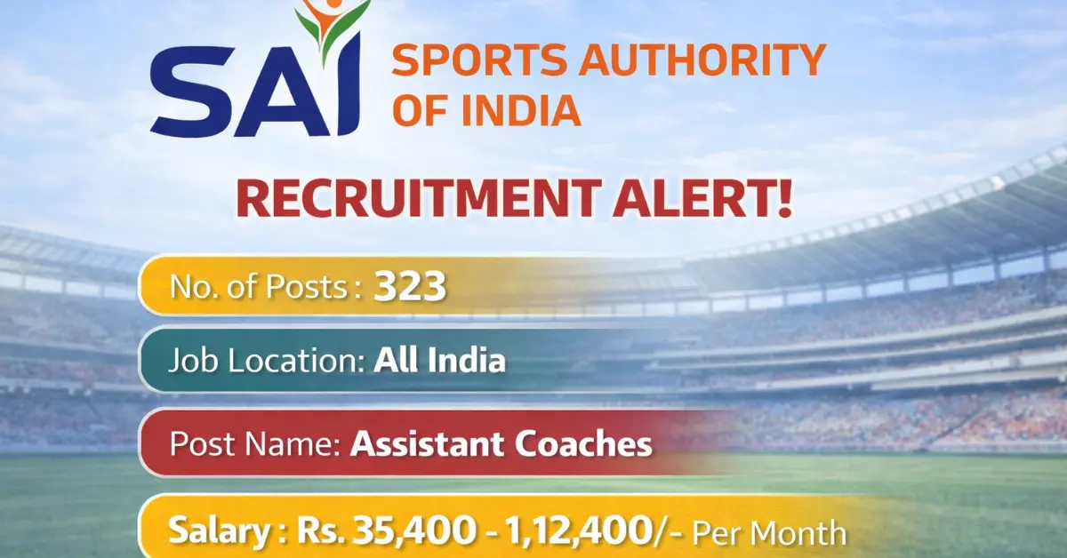 SAI Assistant Coaches Recruitment