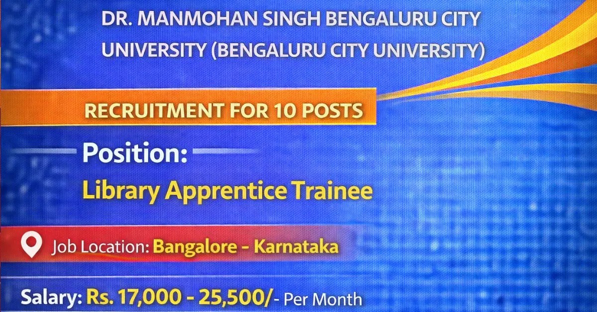 Bengaluru City University Recruitment