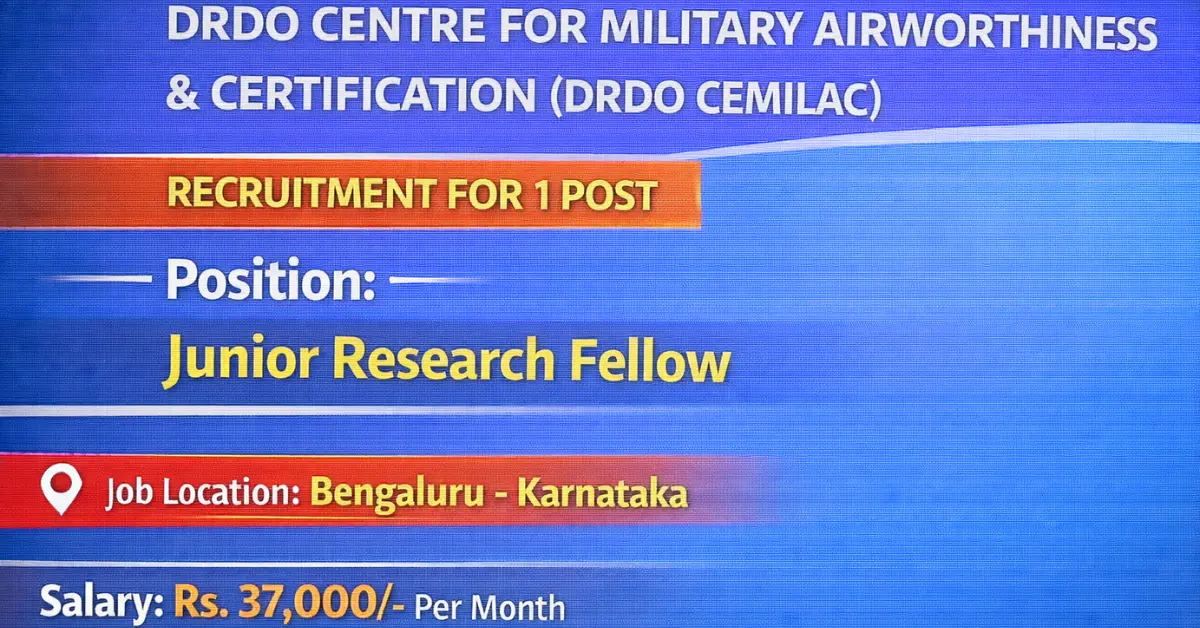 DRDO CEMILAC Recruitment