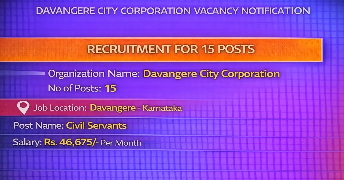 Davangere City Corporation Recruitment 1