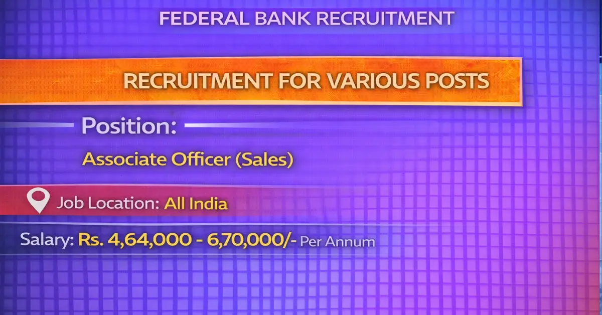 Federal Bank Recruitment