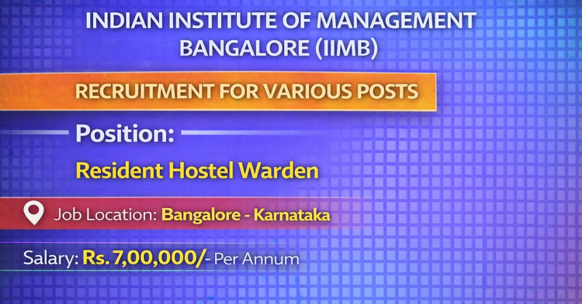 IIMB Recruitment