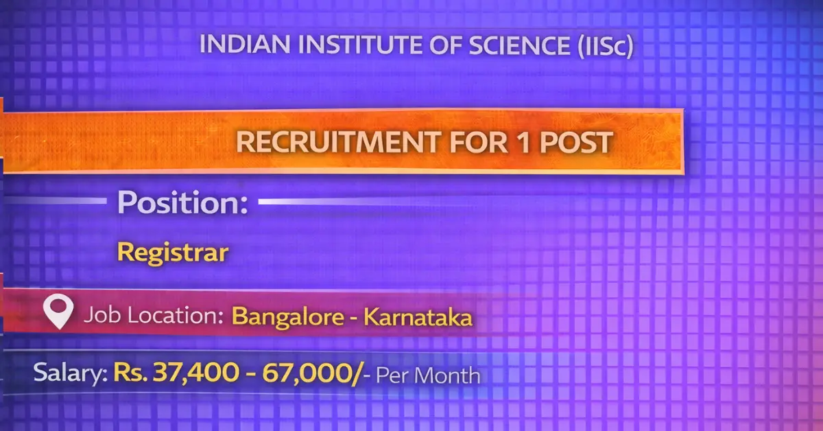 IISC Recruitment