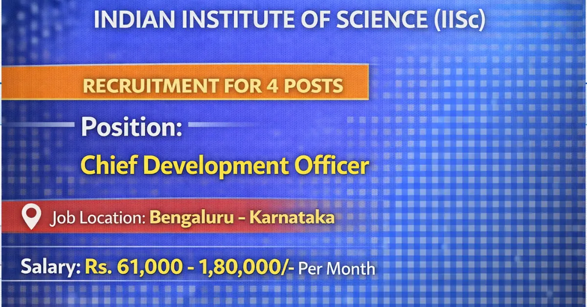 IISc Recruitment