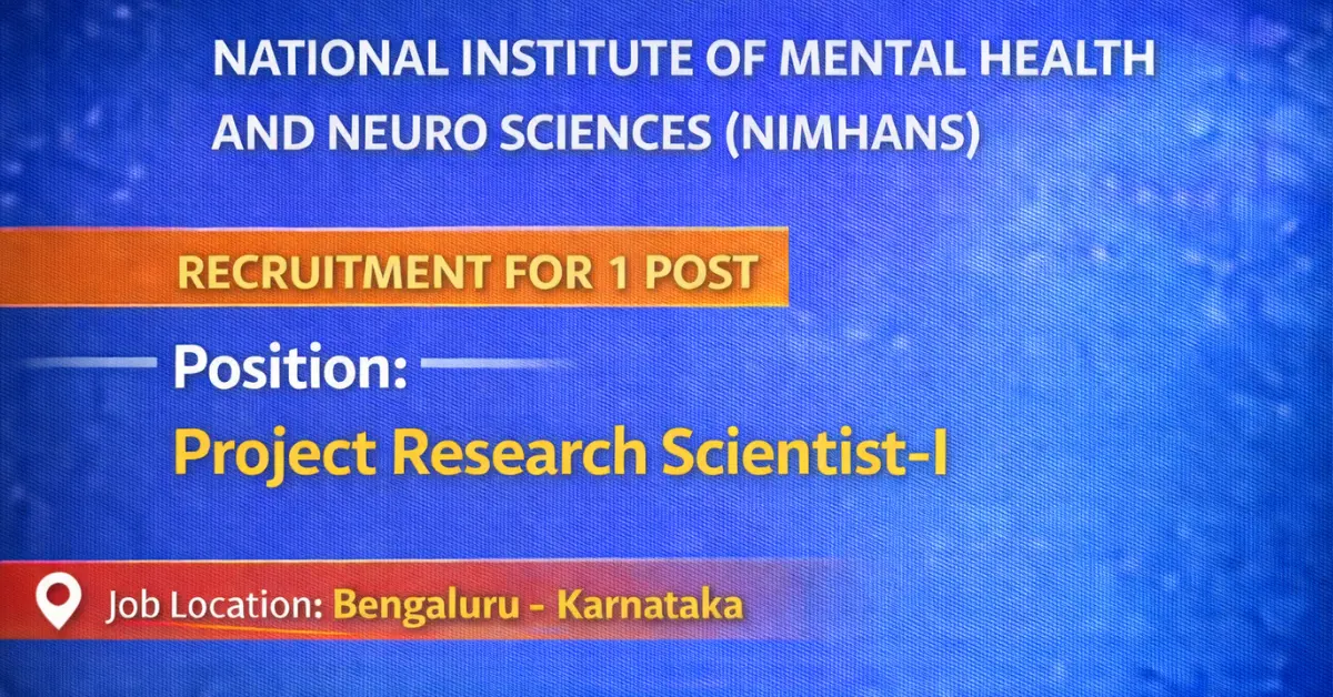 NIMHANS Recruitment