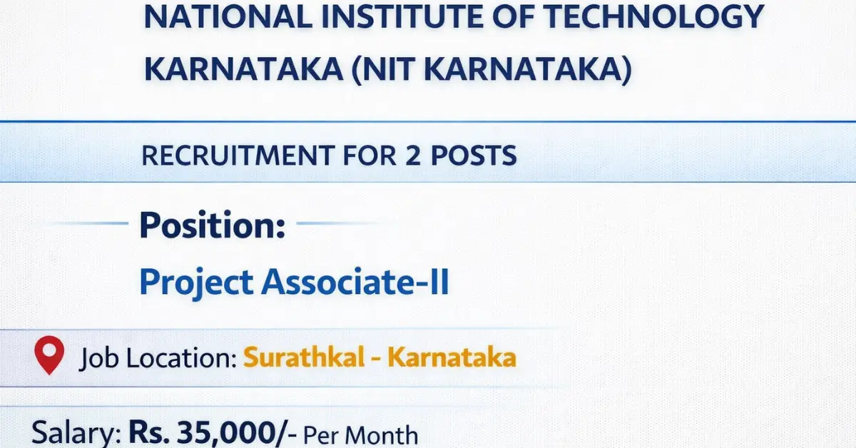 NIT Karnataka Recruitment