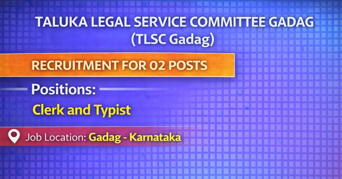 TLSC Gadag Recruitment