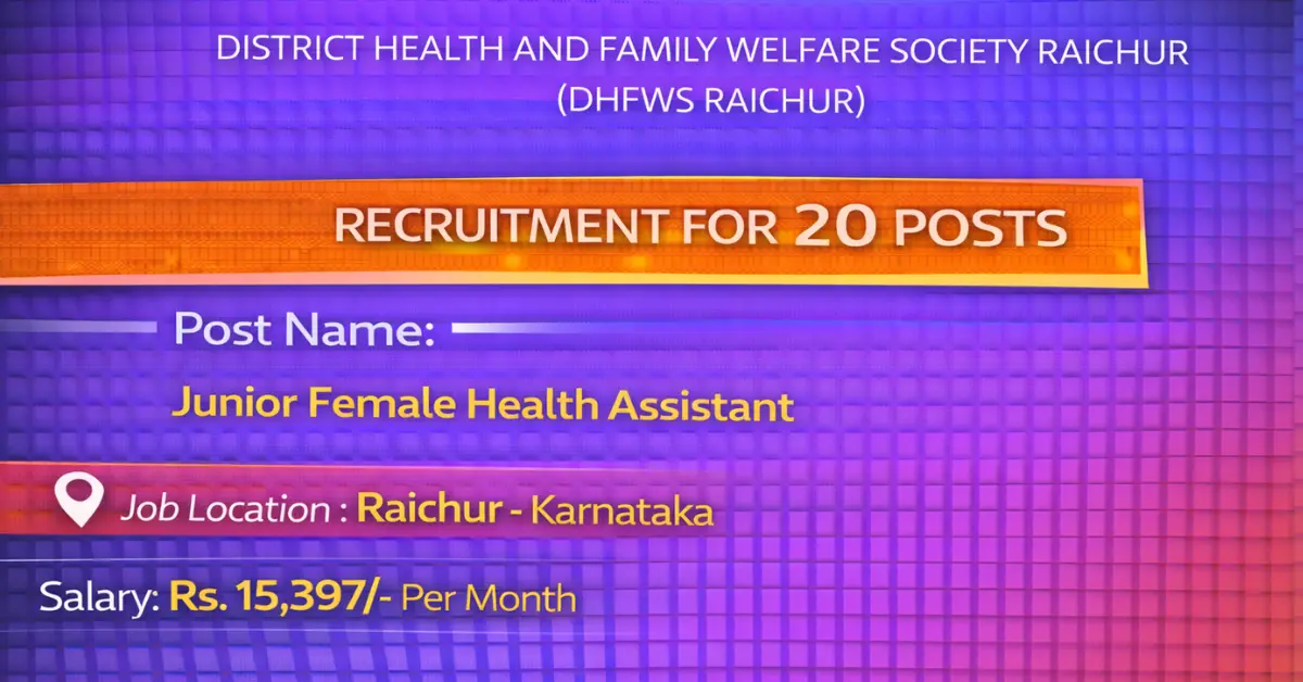 DHFWS Raichur Recruitment