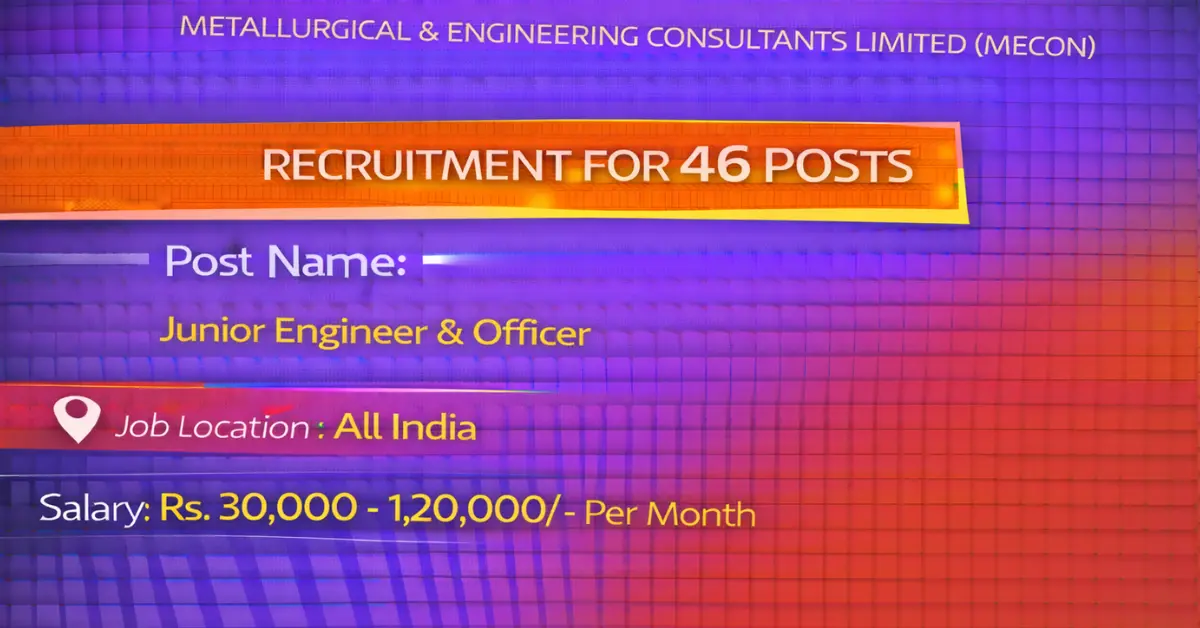 MECON Recruitment