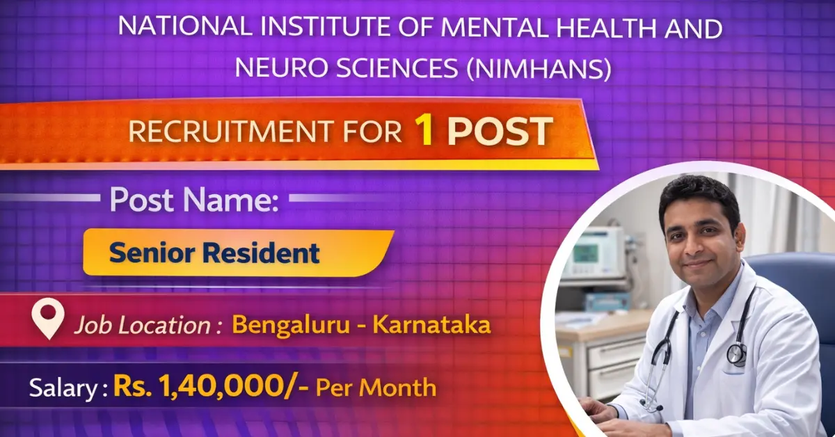 NIMHANS Recruitment 3