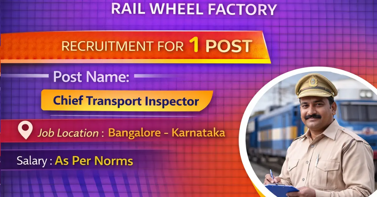 Rail Wheel Factory Recruitment 1